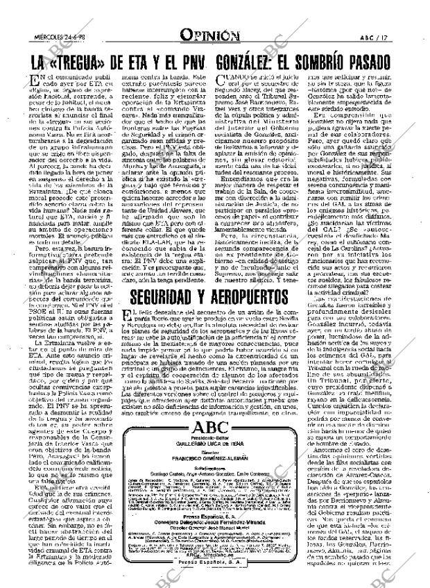 ABC MADRID 24-06-1998 página 17