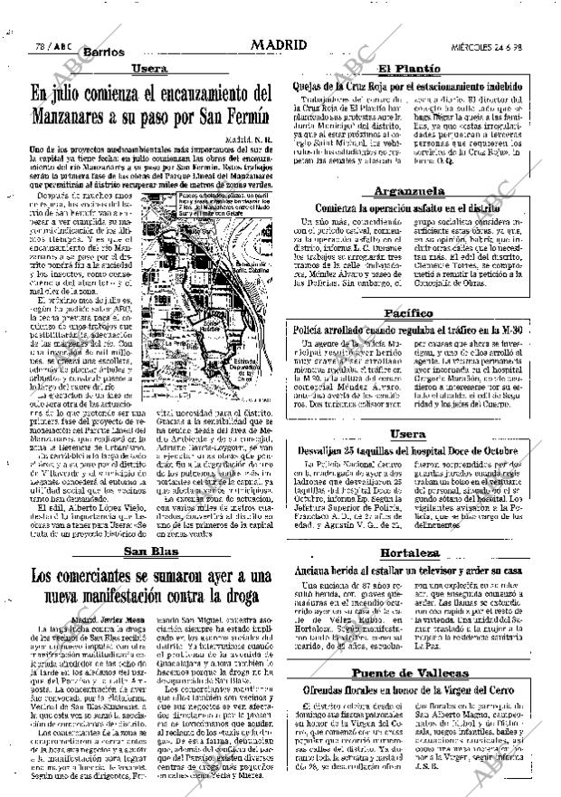 ABC MADRID 24-06-1998 página 78