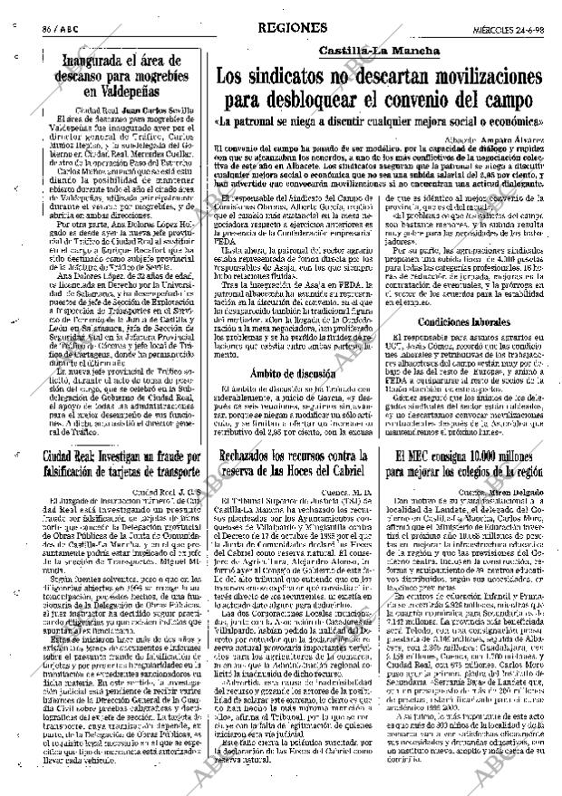 ABC MADRID 24-06-1998 página 86