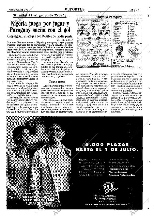 ABC MADRID 24-06-1998 página 91