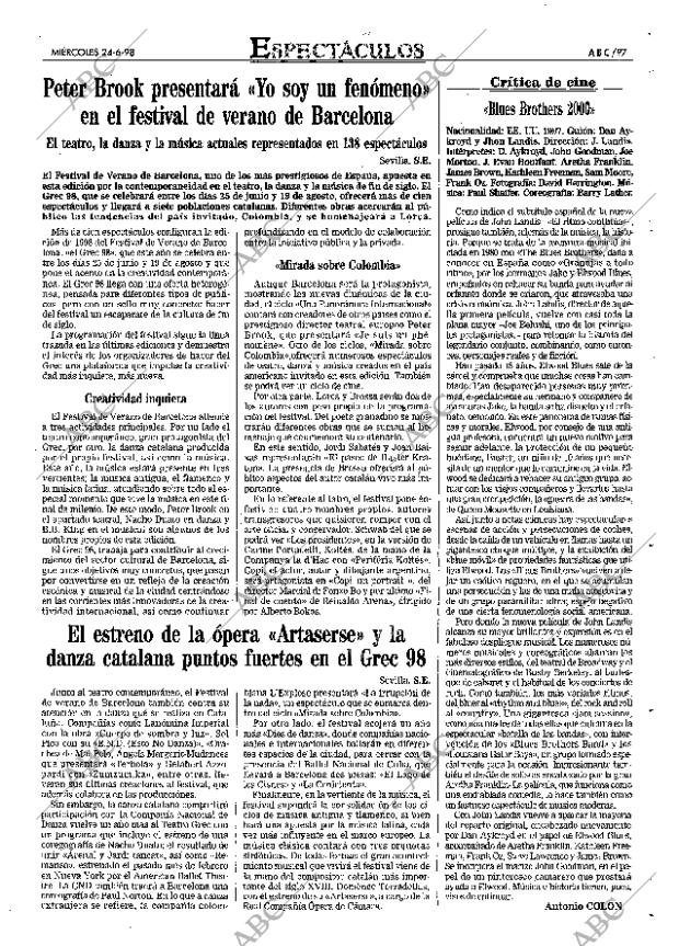 ABC SEVILLA 24-06-1998 página 97