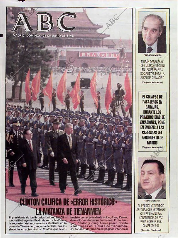 ABC MADRID 28-06-1998 página 1