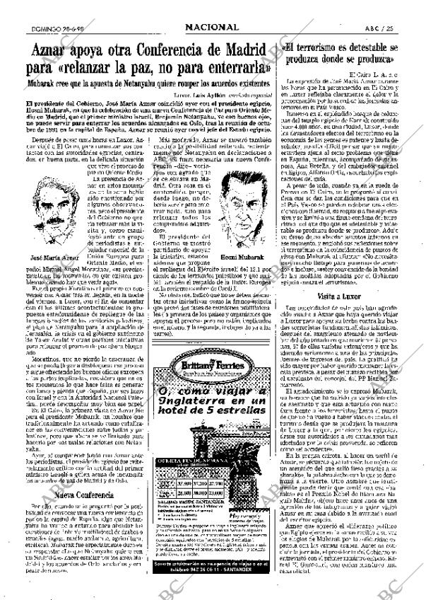 ABC MADRID 28-06-1998 página 25