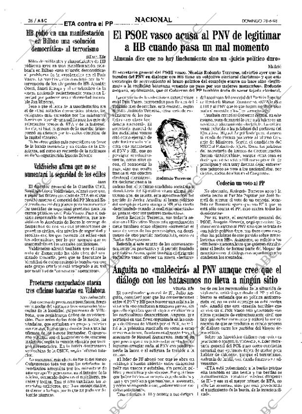 ABC MADRID 28-06-1998 página 26