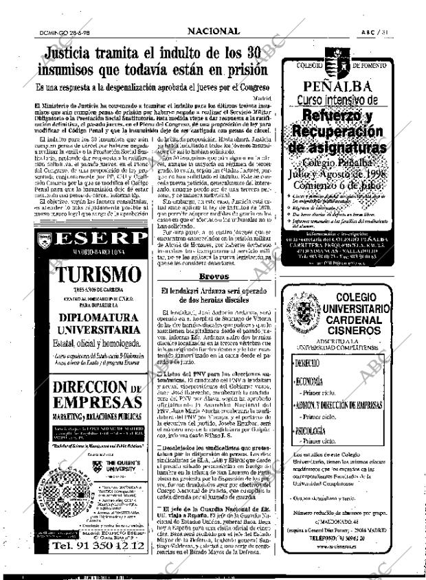 ABC MADRID 28-06-1998 página 31