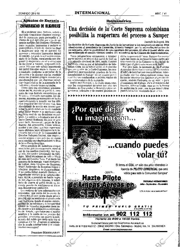 ABC MADRID 28-06-1998 página 41