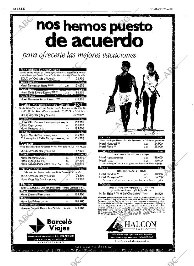 ABC MADRID 28-06-1998 página 42