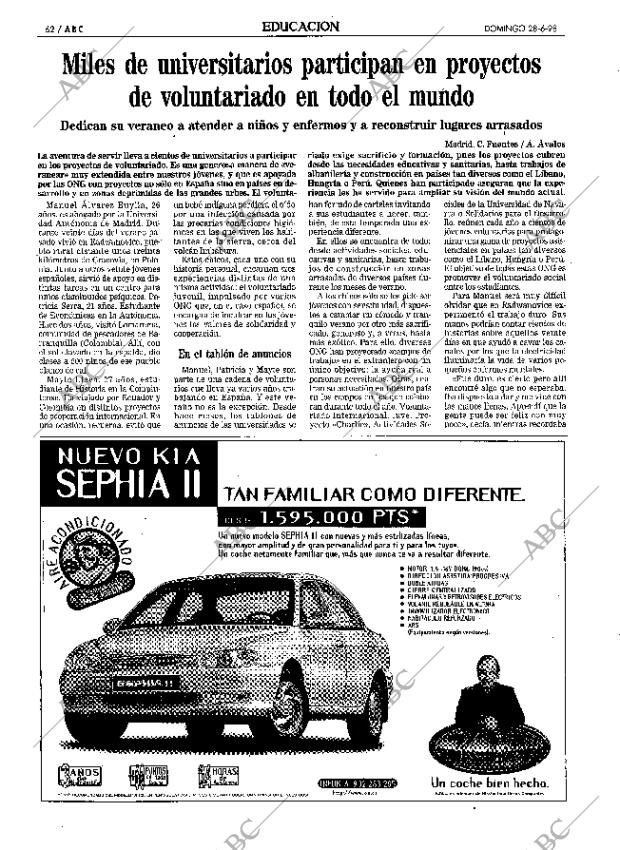 ABC MADRID 28-06-1998 página 62
