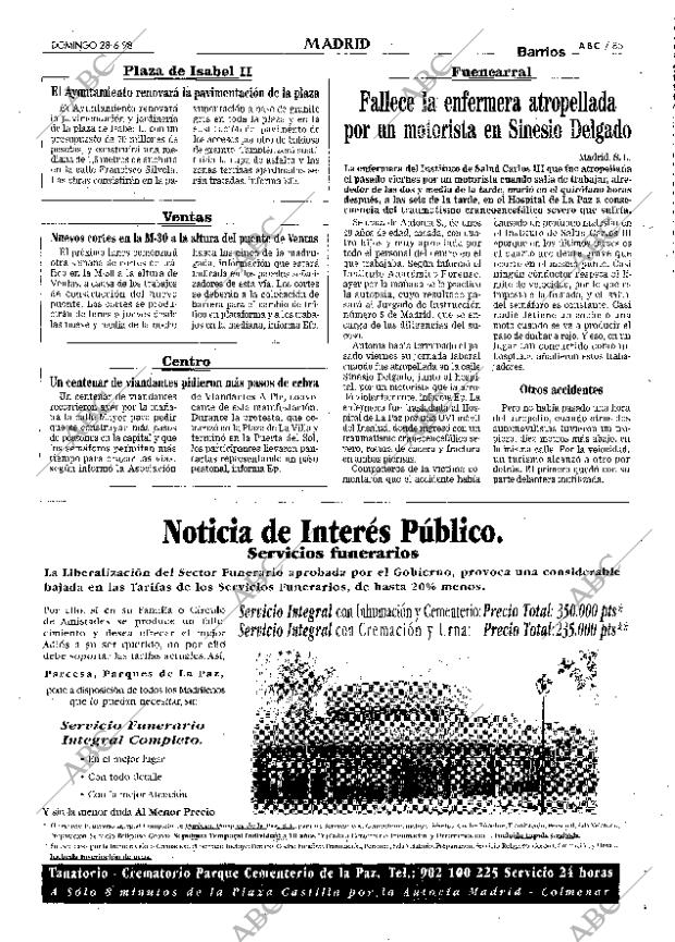 ABC MADRID 28-06-1998 página 85