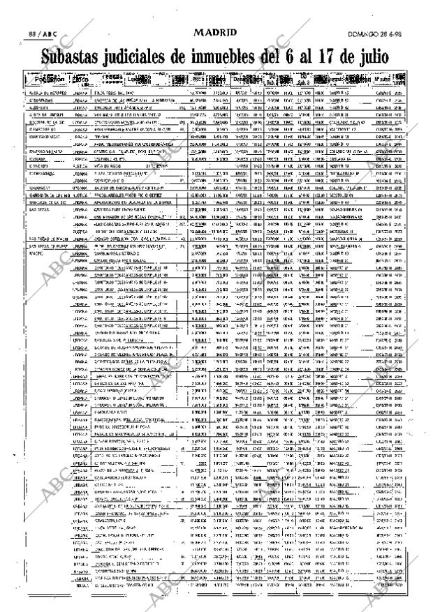 ABC MADRID 28-06-1998 página 88