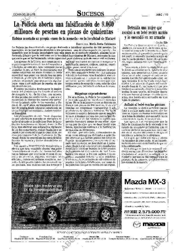 ABC MADRID 28-06-1998 página 93