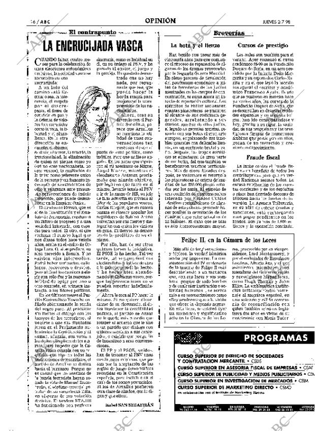ABC MADRID 02-07-1998 página 16