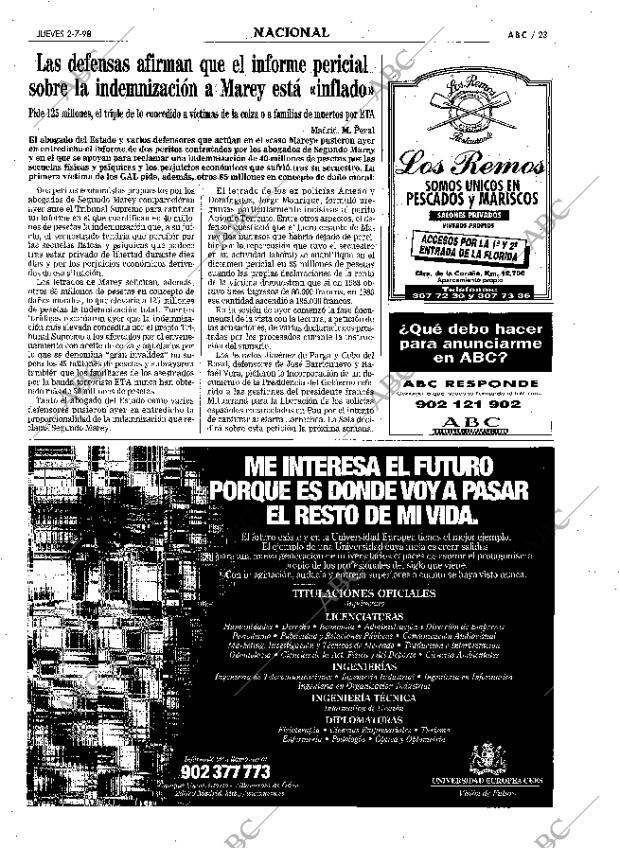 ABC MADRID 02-07-1998 página 23