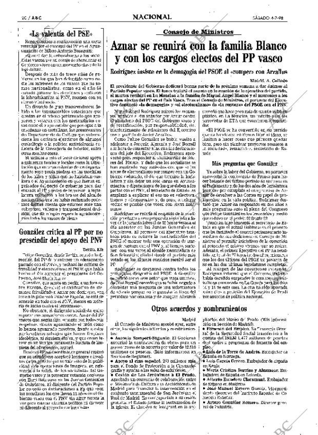 ABC MADRID 04-07-1998 página 20
