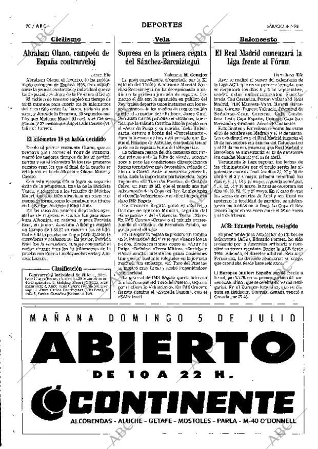 ABC MADRID 04-07-1998 página 90