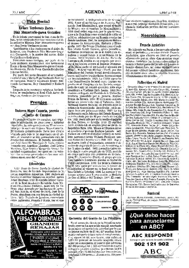 ABC MADRID 06-07-1998 página 72