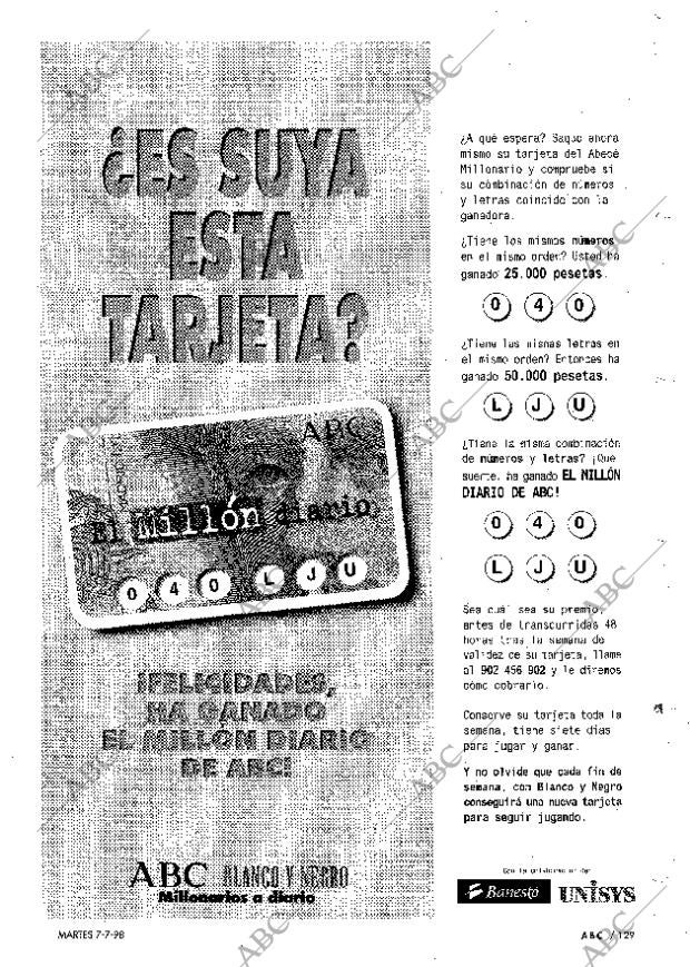 ABC MADRID 07-07-1998 página 129