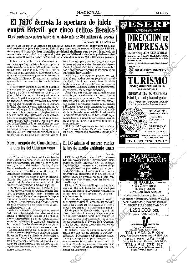 ABC MADRID 07-07-1998 página 25