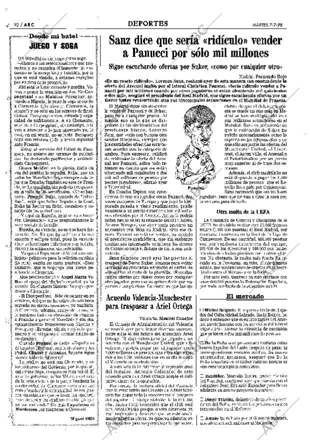 ABC MADRID 07-07-1998 página 92