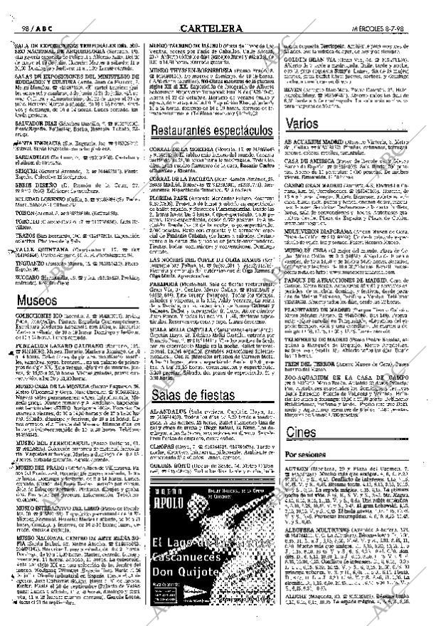 ABC MADRID 08-07-1998 página 98