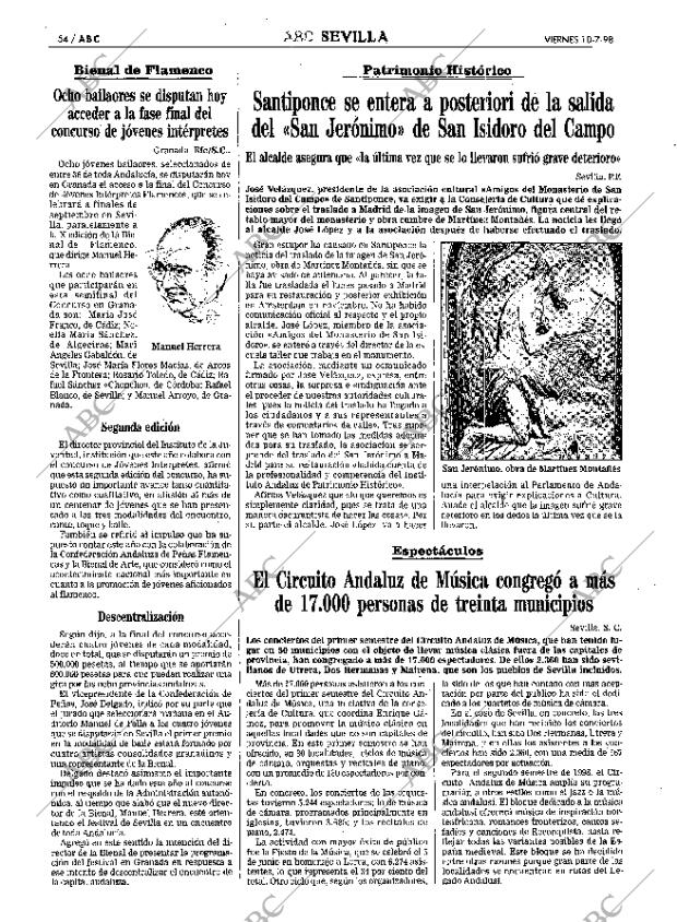 ABC SEVILLA 10-07-1998 página 54