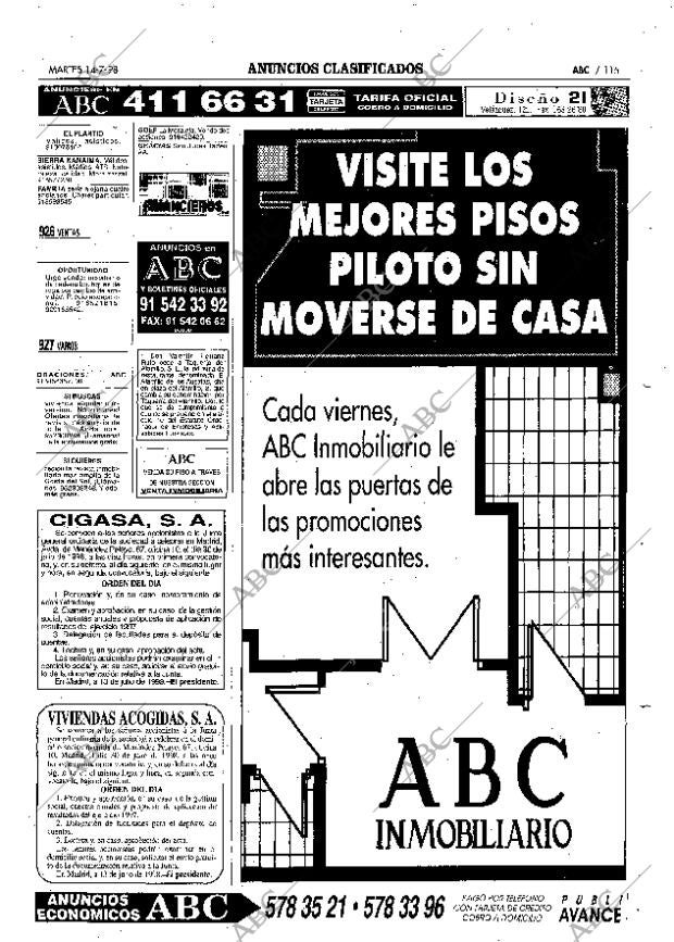 ABC MADRID 14-07-1998 página 115