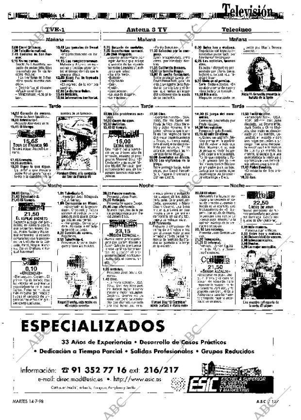 ABC MADRID 14-07-1998 página 127