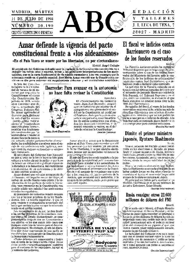 ABC MADRID 14-07-1998 página 13