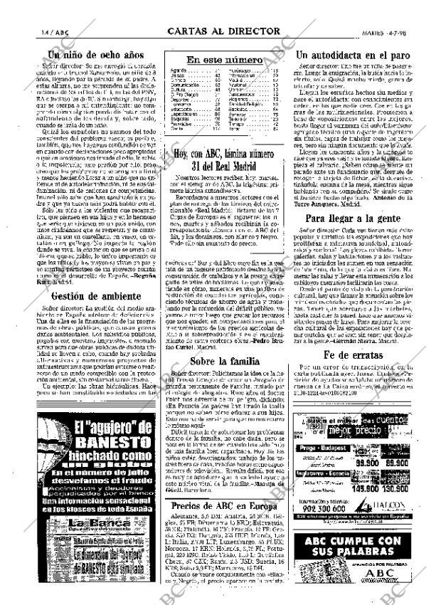 ABC MADRID 14-07-1998 página 14