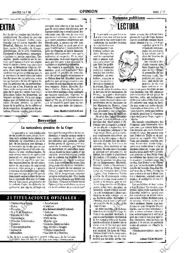 ABC MADRID 14-07-1998 página 17