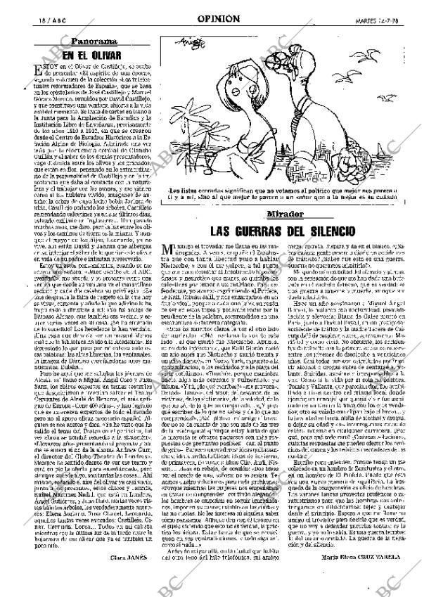 ABC MADRID 14-07-1998 página 18
