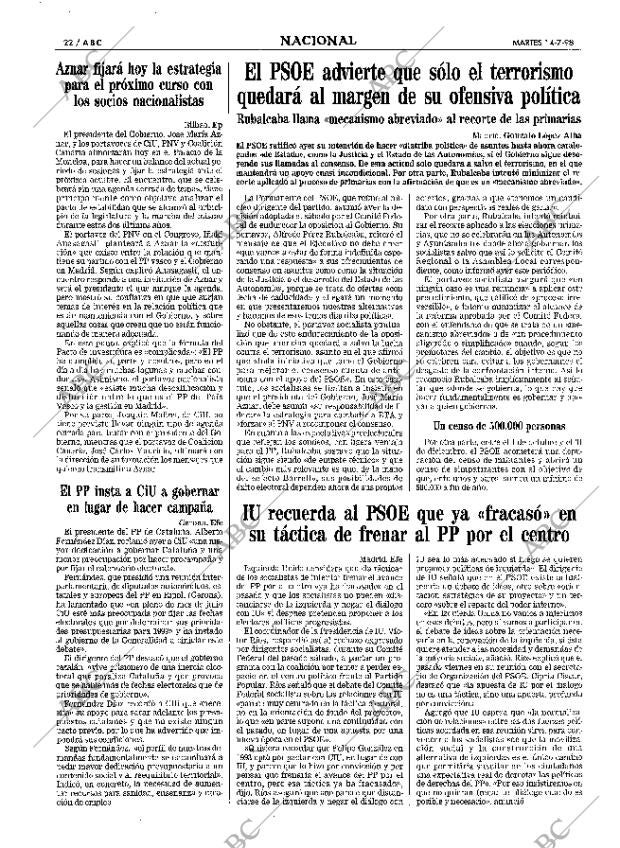 ABC MADRID 14-07-1998 página 22