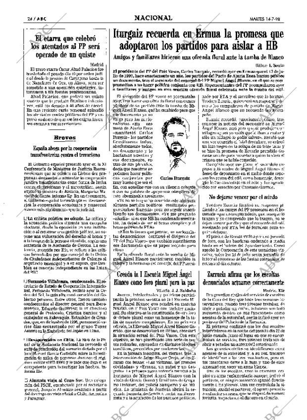 ABC MADRID 14-07-1998 página 24