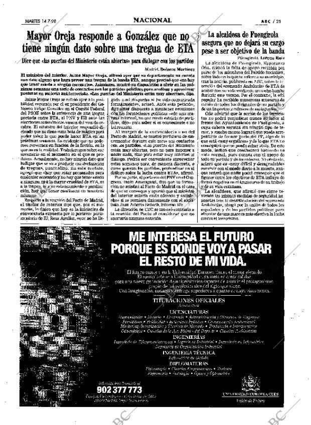 ABC MADRID 14-07-1998 página 25