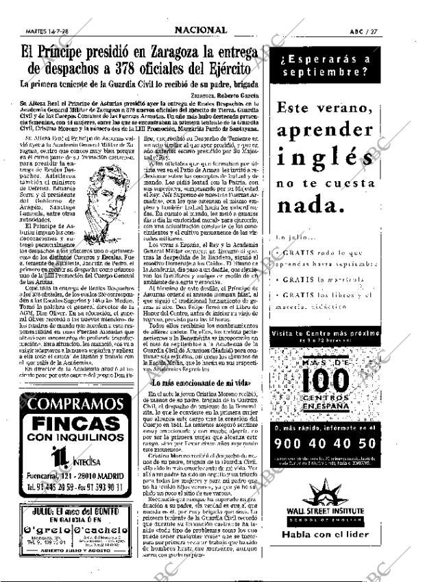 ABC MADRID 14-07-1998 página 27