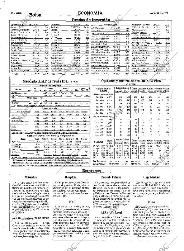 ABC MADRID 14-07-1998 página 46
