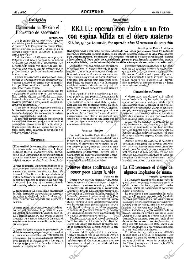 ABC MADRID 14-07-1998 página 56