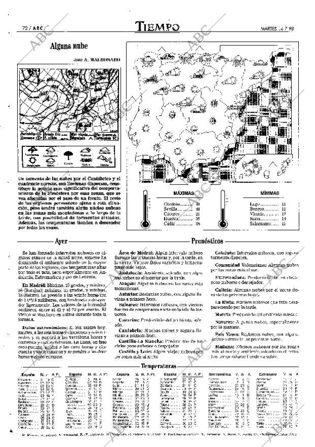 ABC MADRID 14-07-1998 página 72