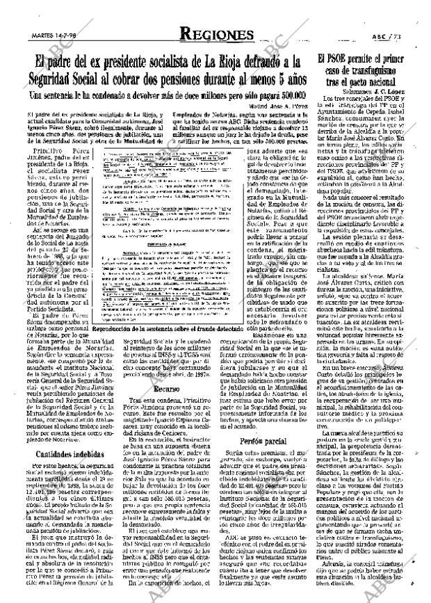 ABC MADRID 14-07-1998 página 73