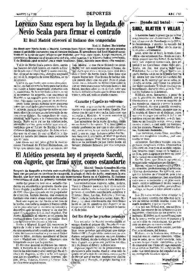 ABC MADRID 14-07-1998 página 81