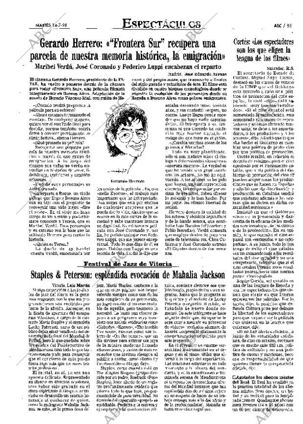 ABC MADRID 14-07-1998 página 85