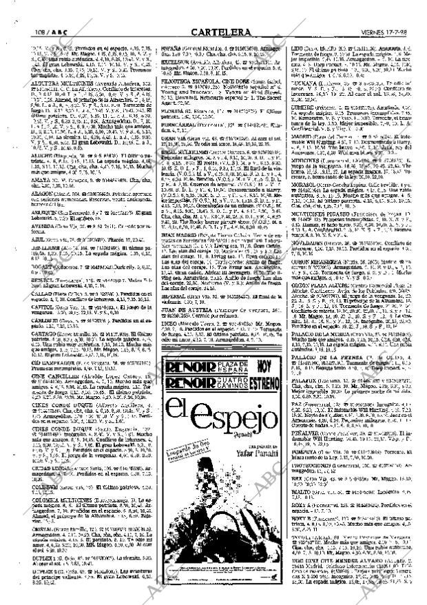 ABC MADRID 17-07-1998 página 108