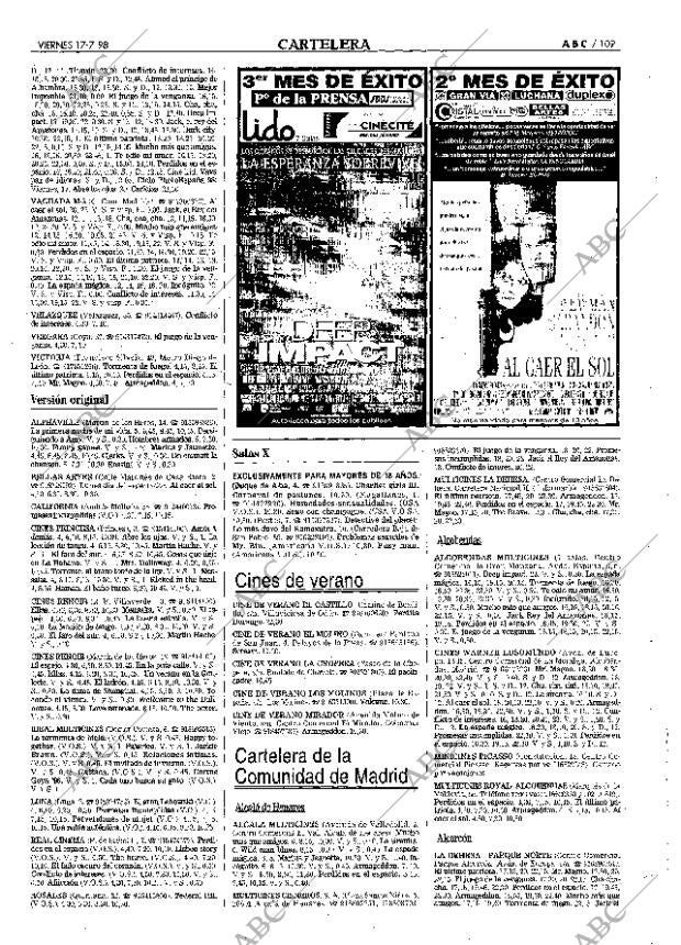 ABC MADRID 17-07-1998 página 109