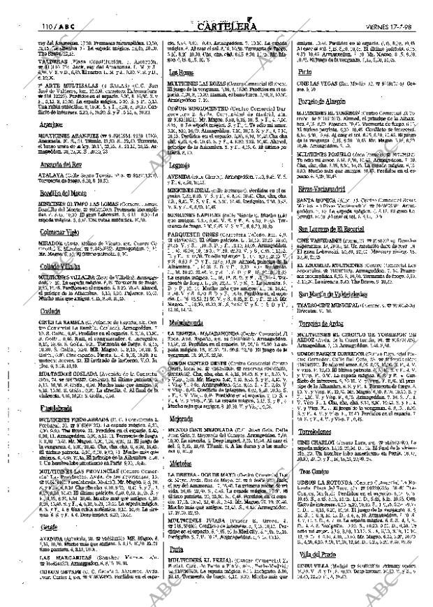 ABC MADRID 17-07-1998 página 110