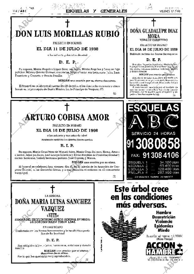 ABC MADRID 17-07-1998 página 114