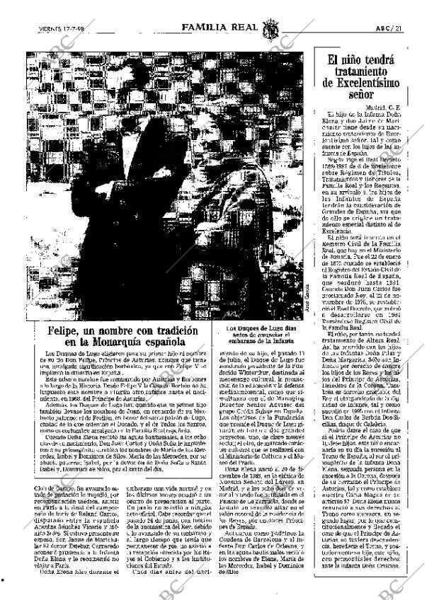 ABC MADRID 17-07-1998 página 21
