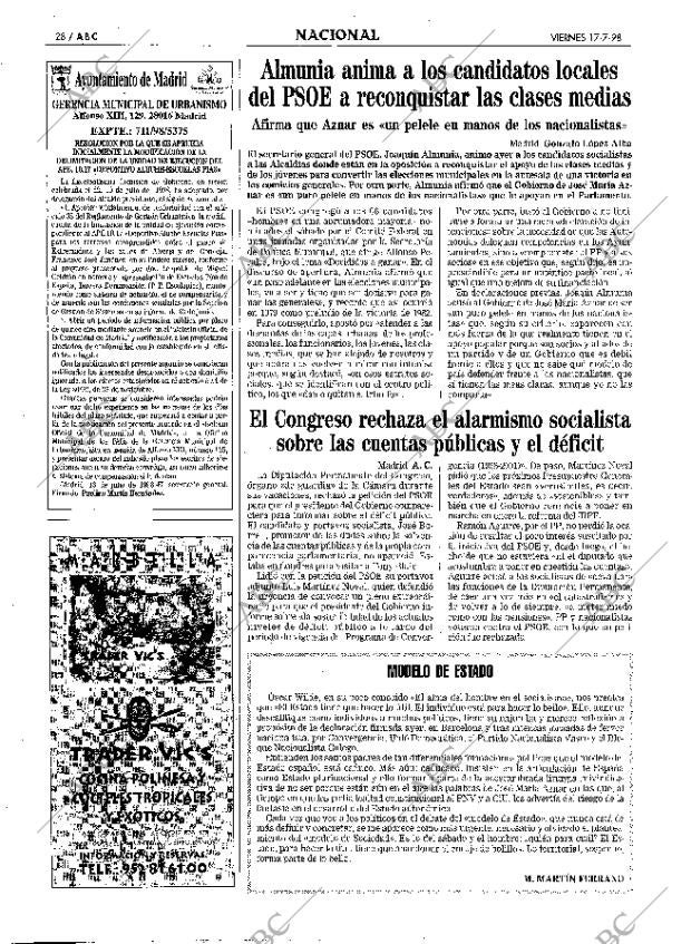 ABC MADRID 17-07-1998 página 28