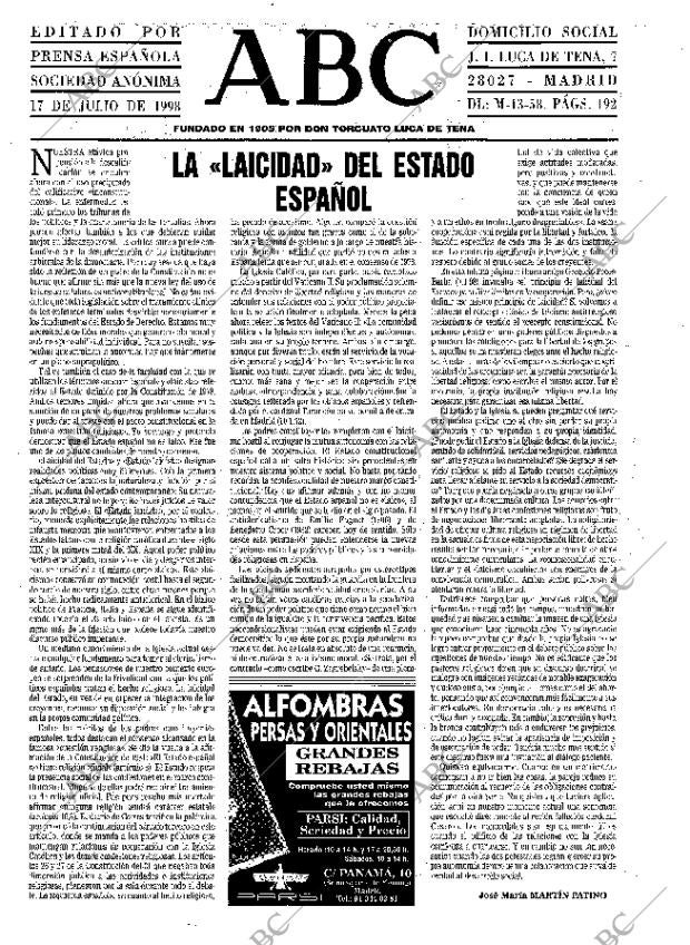 ABC MADRID 17-07-1998 página 3