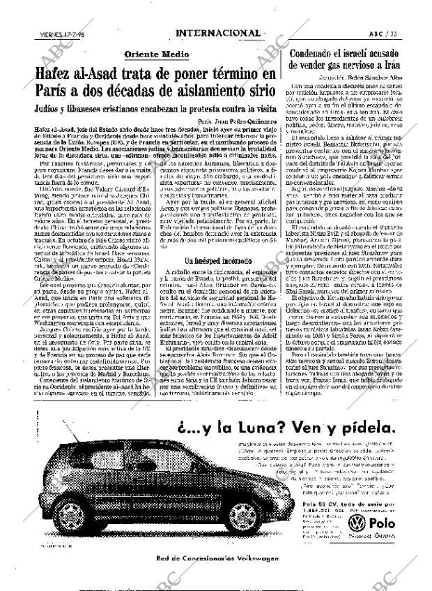 ABC MADRID 17-07-1998 página 33