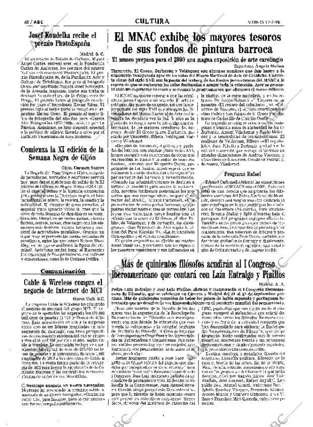 ABC MADRID 17-07-1998 página 48